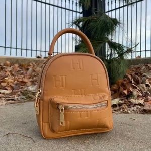 Vegan leather backpack